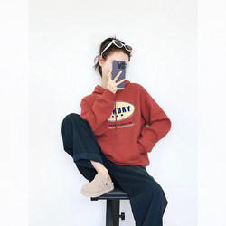 Early Autumn Dress Small Korean Tops American retro Lazy chic Dopamine Pink Print Long sleeves Sweatshirt Women Early Autumn Dress Small Korean Tops American retro Lazy chic Dopamine Pink Print Long sleeves Sweatshirt Women