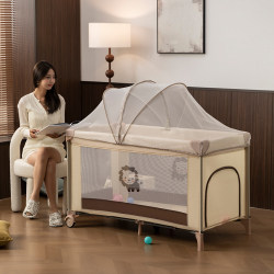 Baby Crib Is Movable and Foldable, Opens and Closes in One Second, Multifunctional Bb Bed, Portable Baby Play Bed Baby Crib Is Movable and Foldable, Opens and Closes in One Second, Multifunctional Bb Bed, Portable Baby Play Bed
