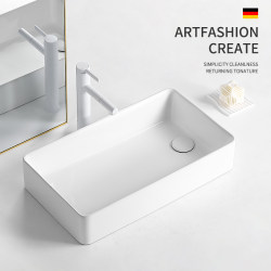 Countertop Washbasin for Home Use, Small-Sized Ceramic Side-Drain Art Washbasin, Small Size Face Wash Basin for Balcony Countertop Washbasin for Home Use, Small-Sized Ceramic Side-Drain Art Washbasin, Small Size Face Wash Basin for Balcony