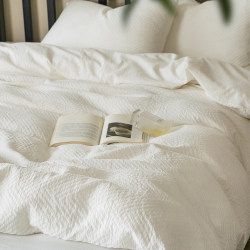 Class a Maternal and Infant Grade! Zipper Style/Untreated Cotton, Naturally Dyed White, Pure Cotton Four-Piece Set, Skin-Friendly and Soft for Guesthouses Class a Maternal and Infant Grade! Zipper Style/Untreated Cotton, Naturally Dyed White, Pure Cotton Four-Piece Set, Skin-Friendly and Soft for Guesthouses