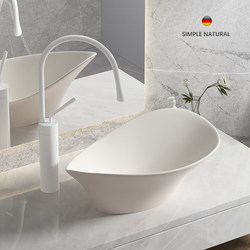 Scandinavian Ceramic Art Basin Countertop Basin Hotel Bathroom Deepened Wash Basin Home Cream Wash Basin Single Basin Scandinavian Ceramic Art Basin Countertop Basin Hotel Bathroom Deepened Wash Basin Home Cream Wash Basin Single Basin