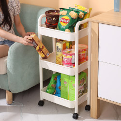 Trolley Storage Rack Kitchen Floor-Standing Bedroom Multi-Layer Baby Snacks Mobile Bathroom Toilet Storage Rack Trolley Storage Rack Kitchen Floor-Standing Bedroom Multi-Layer Baby Snacks Mobile Bathroom Toilet Storage Rack