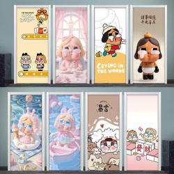 Cartoon crying baby door sticker water and electricity well door sticker self-adhesive ugly renovation glass door wooden door bedroom door sticker Cartoon crying baby door sticker water and electricity well door sticker self-adhesive ugly renovation glass door wooden door bedroom door sticker