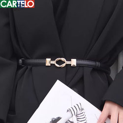 Cardile Crocodile Leather Belt for Women, Fashionable and Versatile, 2025 New Style Belt, Thin Belt for Dresses, Decorative Waist Belt Cardile Crocodile Leather Belt for Women, Fashionable and Versatile, 2025 New Style Belt, Thin Belt for Dresses, Decorative Waist Belt