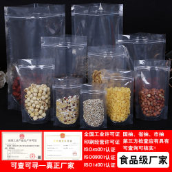 Pe Transparent Self-Standing Ziplock Bags Waterproof Herbal Medicine Nuts Snacks Tea Goji Berry Food Packaging Bags Composite Bags Wholesale Pe Transparent Self-Standing Ziplock Bags Waterproof Herbal Medicine Nuts Snacks Tea Goji Berry Food Packaging Bags Composite Bags Wholesale