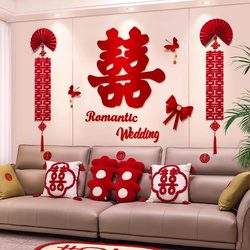Living Room Sofa Background Wall Decoration New House Setup Trendy Groom's Wedding Master Bedroom Room Wedding Room Garland Set Living Room Sofa Background Wall Decoration New House Setup Trendy Groom's Wedding Master Bedroom Room Wedding Room Garland Set