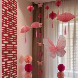 Wedding Room Decoration Butterfly Pendant Minimalist Style Background Wall Living Room Window Decoration Wedding Decoration Set Dressing Gown Wedding Room Decoration Butterfly Pendant Minimalist Style Background Wall Living Room Window Decoration Wedding Decoration Set Dressing Gown