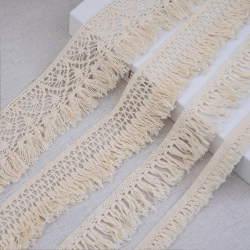 Apricot Tassel Cotton Fabric Fringe Accessories, Extended Decorative Edge, Clothing Edge Fringe, Handmade DIY Lace Materials Apricot Tassel Cotton Fabric Fringe Accessories, Extended Decorative Edge, Clothing Edge Fringe, Handmade DIY Lace Materials