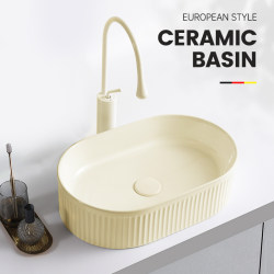 Milky White Countertop Washbasin Ceramic American Bathroom Washbasin Creative Home Balcony Washbasin Basin Milky White Countertop Washbasin Ceramic American Bathroom Washbasin Creative Home Balcony Washbasin Basin