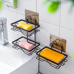 Xinjiang free shipping soap box punch-free wall-mounted drain soap box household wall-mounted soap rack storage rack bath Xinjiang free shipping soap box punch-free wall-mounted drain soap box household wall-mounted soap rack storage rack bath