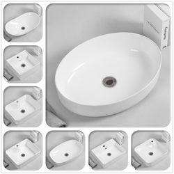 Countertop Basin Balcony Wash Basin Art Ceramic Wash Basin Bathroom Wash Basin Single Basin Household Basin Small Size Countertop Basin Balcony Wash Basin Art Ceramic Wash Basin Bathroom Wash Basin Single Basin Household Basin Small Size