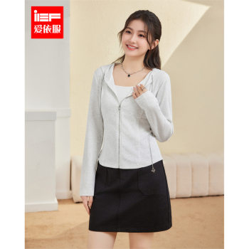 IEF/Aiyifu plus size women's clothing 2025 autumn new Korean version simple casual sweatshirt jacket 
IEF/Aiyifu plus size women's clothing 2025 autumn new Korean version simple casual sweatshirt jacket