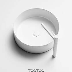 Countertop Round Washbasin Bathroom Size Balcony Ceramic Washbasin Art Single Basin Household Basin Small Size Countertop Round Washbasin Bathroom Size Balcony Ceramic Washbasin Art Single Basin Household Basin Small Size