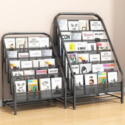 Floor-Standing Bookshelf, Wrought Iron Children's Picture Book Display Rack, Magazine and Newspaper Storage Rack, Other Newspaper and Book Rack, Storage Rack Floor-Standing Bookshelf, Wrought Iron Children's Picture Book Display Rack, Magazine and Newspaper Storage Rack, Other Newspaper and Book Rack, Storage Rack