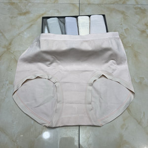 New breathable pure cotton crotch high waist large size underwear for women's hip shorts 
New breathable pure cotton crotch high waist large size underwear for women's hip shorts