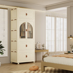 70-81cm Foldableable Adult Wardrobe Double Door Wardrobe Storage Cabinet Baby Toy Clothes Storage Cabinet 70-81cm Foldableable Adult Wardrobe Double Door Wardrobe Storage Cabinet Baby Toy Clothes Storage Cabinet