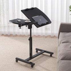 Movable lift table laptop table bed desk bedroom simple small table foldable rotating bedside table Movable lift table laptop table bed desk bedroom simple small table foldable rotating bedside table