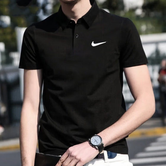 Black quick-drying polo shirt Nike business men's lapel loose casual breathable short-sleeved sports T-shirt DH0858
Black quick-drying polo shirt Nike business men's lapel loose casual breathable short-sleeved sports T-shirt DH0858