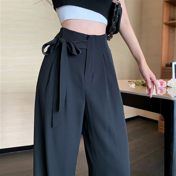 Black suit pants for women Spring and Autumn 2025 new loose wide-leg pants design high waist draped straight-leg casual pants
Black suit pants for women Spring and Autumn 2025 new loose wide-leg pants design high waist draped straight-leg casual pants