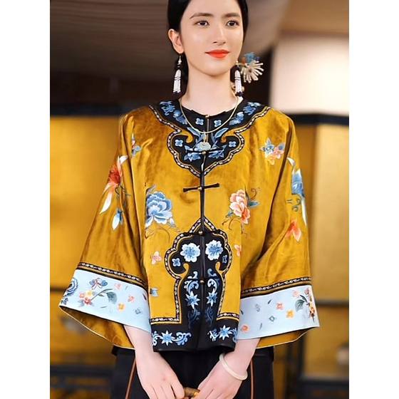 Summer new Tang dress ginger ginger and mulberry silk new Chinese -style placket imitation incense cloud veil jacket
Summer new Tang dress ginger ginger and mulberry silk new Chinese -style placket imitation incense cloud veil jacket