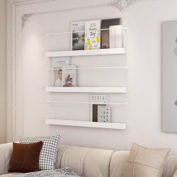 Simple Modern Wall-Mounted Bookshelf Iron Art Living Room Wall-Mounted Magazine and Newspaper Decoration Storage Display Rack Simple Modern Wall-Mounted Bookshelf Iron Art Living Room Wall-Mounted Magazine and Newspaper Decoration Storage Display Rack