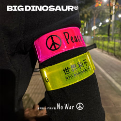 World Peace Peace&Love Reflective Strips Trendy Cycling Safety Warning Decorative Strips Leg Straps No War Anti-War World Peace Peace&Love Reflective Strips Trendy Cycling Safety Warning Decorative Strips Leg Straps No War Anti-War