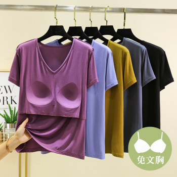 Summer Modal short -sleeved T -shirt top
 Summer Modal short -sleeved T -shirt top