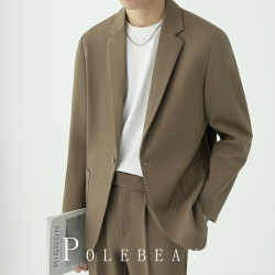 Casual Suit Men's Suit Jacket Loose High-End Korean Style Handsome New Spring and Autumn Small Suit Top Casual Suit Men's Suit Jacket Loose High-End Korean Style Handsome New Spring and Autumn Small Suit Top