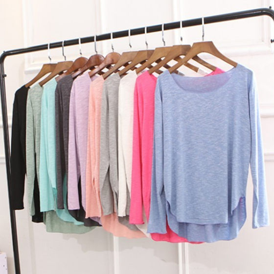 Summer and autumn long-sleeved T-shirt for women loose and slim bamboo joint cotton base shirt short front and long cotton top Korean style college style
Summer and autumn long-sleeved T-shirt for women loose and slim bamboo joint cotton base shirt short front and long cotton top Korean style college style