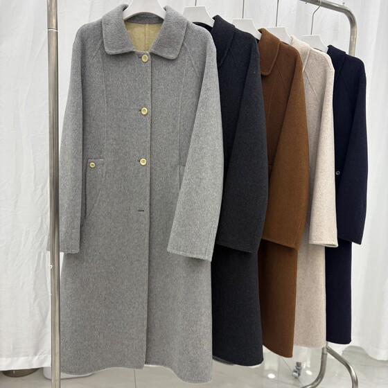 2025 autumn and winter new Korean double-sided cashmere coat two-color mid-length loose slim wool jacket for women
2025 autumn and winter new Korean double-sided cashmere coat two-color mid-length loose slim wool jacket for women