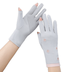 Ice Silk Sunscreen Gloves Women's UV Protection Driving and Cycling Tea Picking Sleeves Thin Non-Slip Breathable Ice Silk Stretch Ice Silk Sunscreen Gloves Women's UV Protection Driving and Cycling Tea Picking Sleeves Thin Non-Slip Breathable Ice Silk Stretch