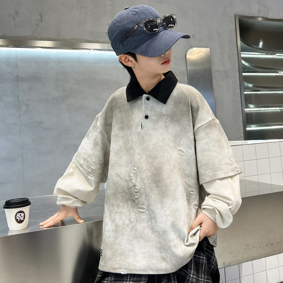 New popular products for boys' clothing polo shirt sweatshirt new children's top medium-sized children's season long-sleeved T-shirt trendy t
New popular products for boys' clothing polo shirt sweatshirt new children's top medium-sized children's season long-sleeved T-shirt trendy t