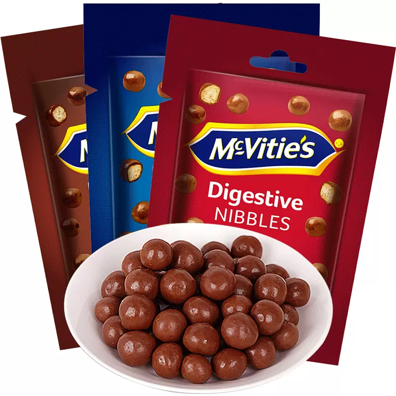 英国皇室指定供应商 麦维他 麦丽素巧克力豆 80g*4件