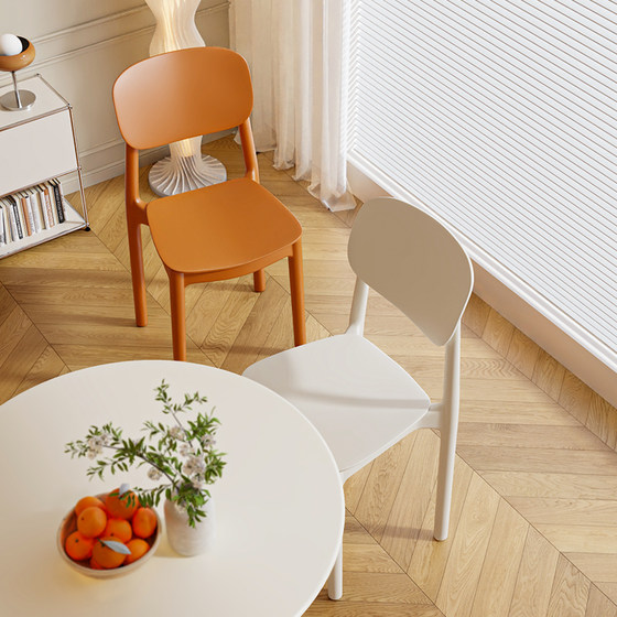 Back dining chair household modern minimalist thick long -lasting, comfortable plastic stool, Nordic Internet Red Commercial table and chair Back dining chair household modern minimalist thick long -lasting, comfortable plastic stool, Nordic Internet Red Commercial table and chair