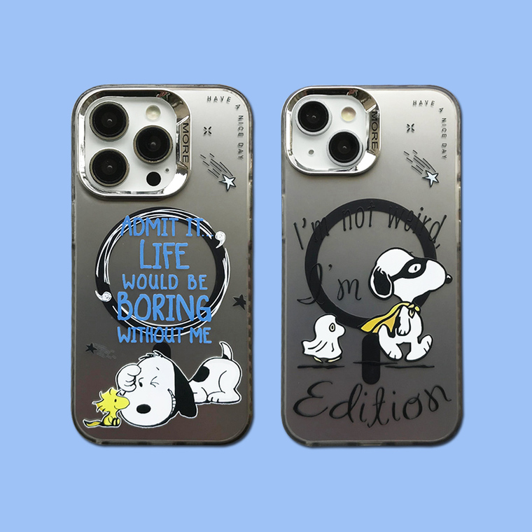 Snoopy Dog New Girls Cartoon MagSafe 15, 14, 13, 12 iPhone Case