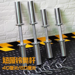 Solid Electroplated Short Dumbbell Bar 50cm 40cm Home Fitness Equipment Barbell Bar Men's Sleeve Bar Large Hole Solid Electroplated Short Dumbbell Bar 50cm 40cm Home Fitness Equipment Barbell Bar Men's Sleeve Bar Large Hole