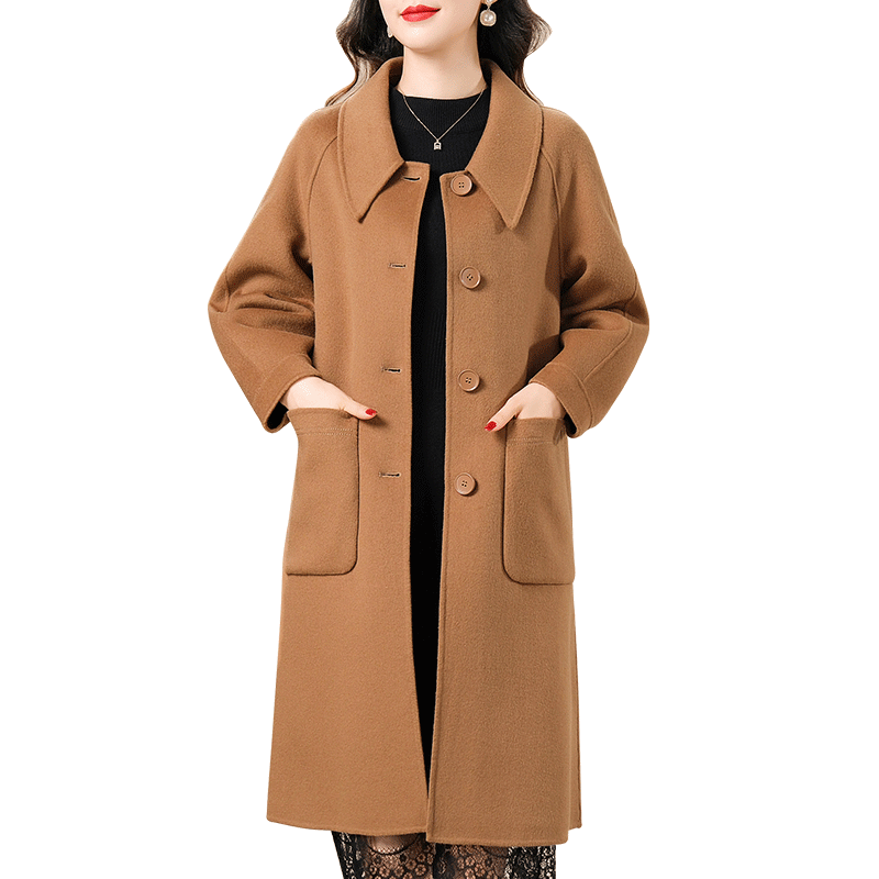 Xiangnifen high-end double-sided wool coat for women's mid-length 2025 autumn new small person with waist slimming
Xiangnifen high-end double-sided wool coat for women's mid-length 2025 autumn new small person with waist slimming