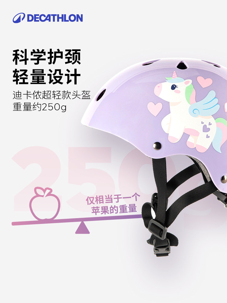 Decathlon Kids Roller Skate Helmet Protective Pad Set