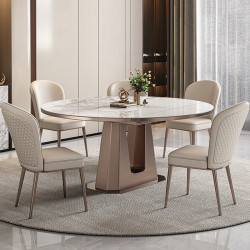 Italian slate dining table and chair set retractable Italian slate dining table and chair set retractable
