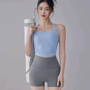 High-value integrated sports underwear shock-proof gathering and wearing a running bra with beautiful back halter neck yoga vest new High-value integrated sports underwear shock-proof gathering and wearing a running bra with beautiful back halter neck yoga vest new