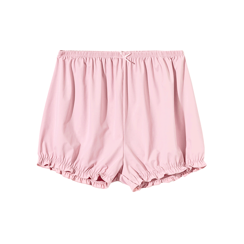Ice silk lantern safety pants women's summer thin model anti -glow, rolling, jk pumpkin pants elastic large size insurance shorts Ice silk lantern safety pants women's summer thin model anti -glow, rolling, jk pumpkin pants elastic large size insurance shorts