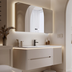 French Cream Style Bathroom Cabinet Ceramic Integrated Basin Washbasin Bathroom Washbasin Cabinet Combination Washbasin Set French Cream Style Bathroom Cabinet Ceramic Integrated Basin Washbasin Bathroom Washbasin Cabinet Combination Washbasin Set