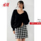 HM women's skirt autumn fashionable high waist A-line slim mini plaid skirt 1245508 HM women's skirt autumn fashionable high waist A-line slim mini plaid skirt 1245508