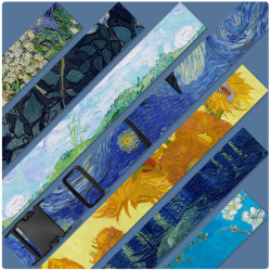 Luggage bag bundling reinforced packing rope Van Gogh theme Luggage bag bundling reinforced packing rope Van Gogh theme