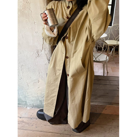 Niche cousin 2025 Spring and Autumn New High-end Casual Simple Khaki Women's Mid-length Trench Coat
Niche cousin 2025 Spring and Autumn New High-end Casual Simple Khaki Women's Mid-length Trench Coat