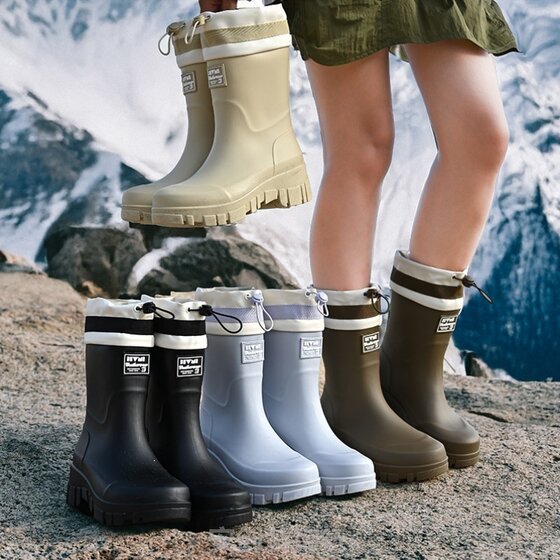 Japanese high-tube tie-mouth rain boots for women's fashionable velvet non-slip waterproof and wear-resistant rubber shoes for sea kitchen soft bottom rain boots
Japanese high-tube tie-mouth rain boots for women's fashionable velvet non-slip waterproof and wear-resistant rubber shoes for sea kitchen soft bottom rain boots