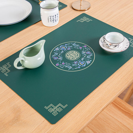 Chinese leather waterproof and oil-proof placemat meal retro rectangular pad bowl pad table pad coffee table pad anti-scalding heat insulation pad
Chinese leather waterproof and oil-proof placemat meal retro rectangular pad bowl pad table pad coffee table pad anti-scalding heat insulation pad