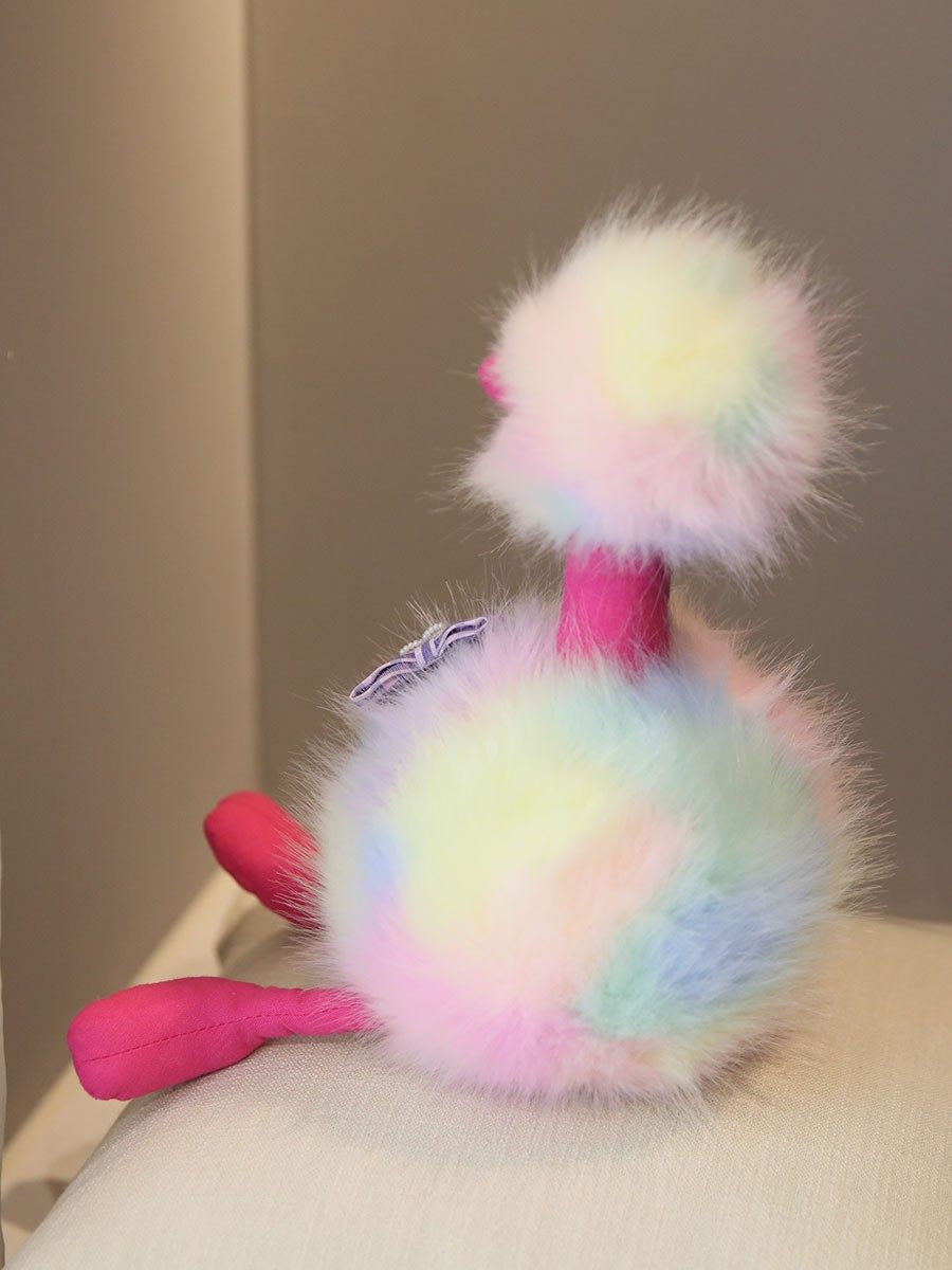 무지개 타조 인형 - 귀여운 새 장난감