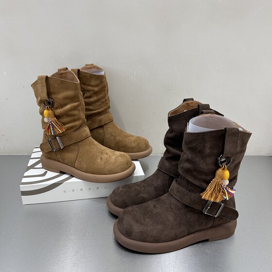 2025 Autumn New Stretch Fleece Thick Sole Fashion Shoe Boots Mid-Cylinder Soft Chelsea Slim Martin Boots
2025 Autumn New Stretch Fleece Thick Sole Fashion Shoe Boots Mid-Cylinder Soft Chelsea Slim Martin Boots