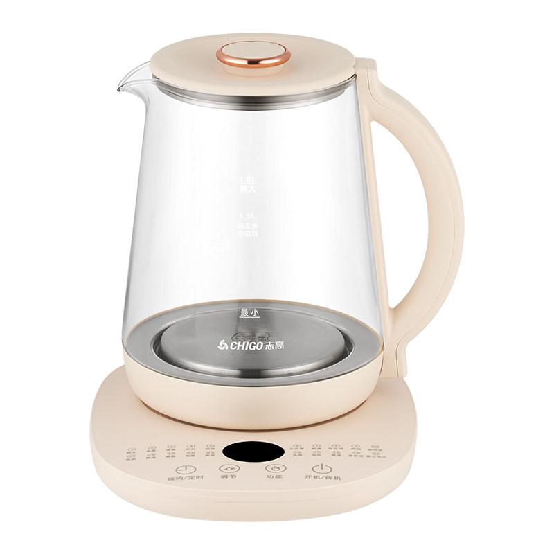 Chigo Glass Health Pot Automatic Tea Kettle Water Boiler
